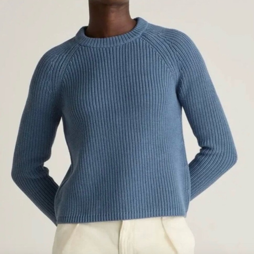 NWTs Quince Organic cotton Fiaherman sweater xs